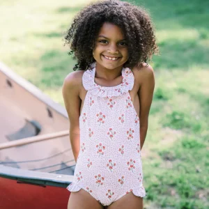 minnow One Pieces<Girls Halter One Piece Raspberry Red