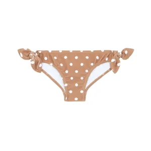 minnow Bikinis<Girls Knot Bikini Bottom Mocha Dot