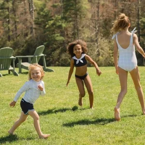 minnow Bikinis<Girls Midsummer Sailor Bikini Navy