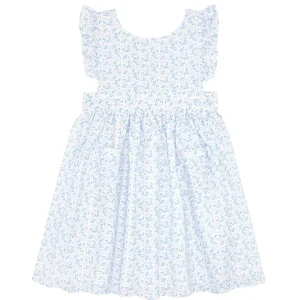 minnow Dresses<Girls Pinafore Dress Briland Blue Botanic