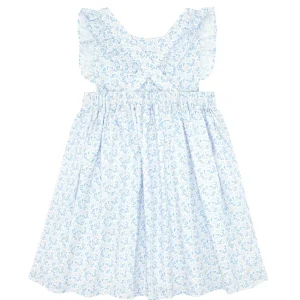 minnow Dresses<Girls Pinafore Dress Briland Blue Botanic
