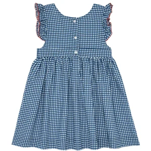 minnow Dresses<Girls Pinafore Dress | Swim Navy Gingham