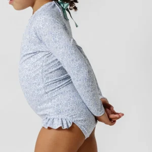 minnow One Pieces<Girls Rashguard One Piece Slate Floral
