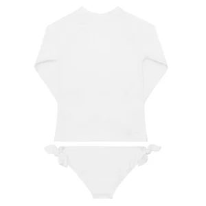 minnow Rashguards<Girls Rashguard Set Alys White