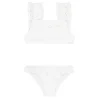 minnow Bikinis<Girls Ruffle Bikini White Eyelet