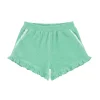 minnow Terry<Girls Ruffle French Terry Shorts Abaco Green