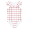 minnow One Pieces<Girls Sailor One Piece Windowpane