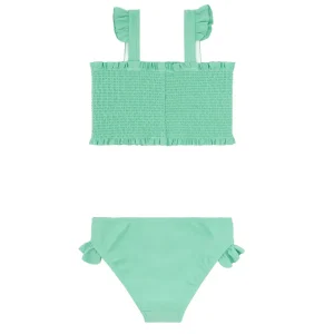minnow Bikinis<Girls Smocked Bikini Abaco Green