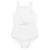 minnow One Pieces<Girls Tie Front One Piece Alys White
