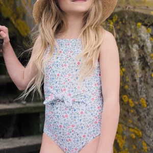 minnow One Pieces<Girls Tie Front One Piece Capeside Vineyard
