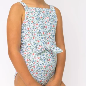 minnow One Pieces<Girls Tie Front One Piece Capeside Vineyard