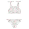 minnow Bikinis<Girls Tie Knot Bikini Emerald Floral