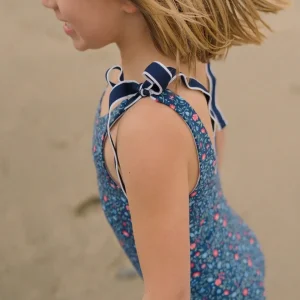 minnow One Pieces<Girls Tie Knot One Piece Midnight Vineyard