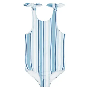 minnow Rashguards<Girls Tie Knot One Piece | Swim Freshwater Stripe