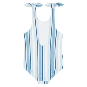 minnow One Pieces<Girls Tie Knot One Piece | Swim Freshwater Stripe