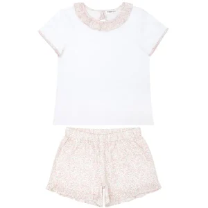 minnow Sets<Girls T-Shirt And Short Set Antique Floral