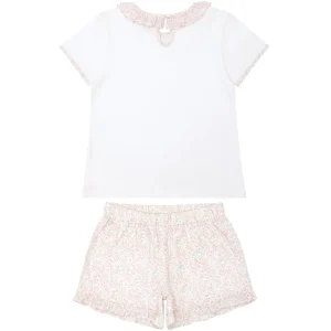 minnow Sets<Girls T-Shirt And Short Set Antique Floral