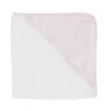 minnow Accessories<Louelle Dusty Pink Gingham Hooded Towel And Wash Glove White