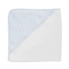 minnow Toys<Louelle Pale Blue Gingham Hooded Towel And Wash Glove White