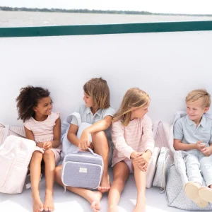 minnow Bags<Lunchbox Navy Stripe