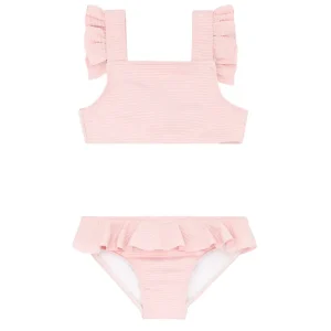 minnow Bikinis< X Daphne Oz Girls Ruffle Bikini Strawberries And Cream