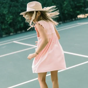 minnow Dresses< X Daphne Oz Girls Terry Ruffle Dress Strawberries And Cream