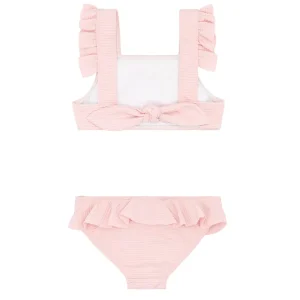 minnow Bikinis< X Daphne Oz Girls Ruffle Bikini Strawberries And Cream