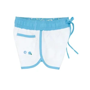 minnow Boardies< X Fanm Mon Boy's Boardie Coconut Grove White