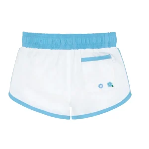 minnow Boardies< X Fanm Mon Boy's Boardie Coconut Grove White