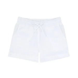 minnow Bottoms< X Fanm Mon Boy's Linen Short Coconut Grove White