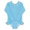 minnow Rashguards< X Fanm Mon Girl's Rashguard One Piece Lagoon