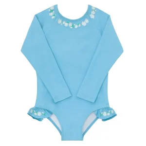 minnow Rashguards< X Fanm Mon Girl's Rashguard One Piece Lagoon