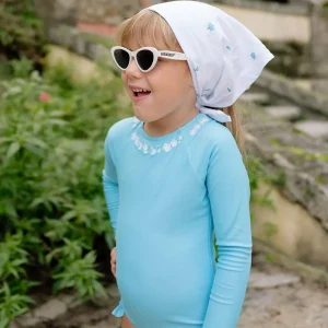 minnow Rashguards< X Fanm Mon Girl's Rashguard One Piece Lagoon