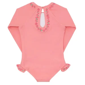 minnow One Pieces< X Fanm Mon Girl's Rashguard One Piece Hibiscus