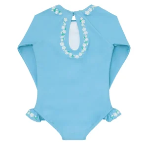 minnow One Pieces< X Fanm Mon Girl's Rashguard One Piece Lagoon