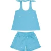 minnow Sets< X Fanm Mon Girl's Tie Knot Short Set Lagoon