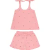 minnow Sets< X Fanm Mon Girl's Tie Knot Short Set Hibiscus