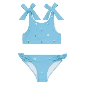 minnow Bikinis< X Fanm Mon Girl's Tie Knot Bikini Lagoon