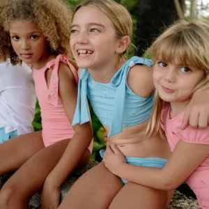 minnow Bikinis< X Fanm Mon Girl's Tie Knot Bikini Lagoon