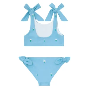 minnow Bikinis< X Fanm Mon Girl's Tie Knot Bikini Lagoon