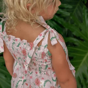 minnow Sets< X Sister Parish Girls Smocked Short Set Cloister Botanical