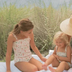 minnow One Pieces< X Sister Parish Girls Smocked One Piece Cloister Botanical