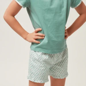 minnow Sets< X Sister Parish Girls T-Shirt And Short Set Sea Leaf