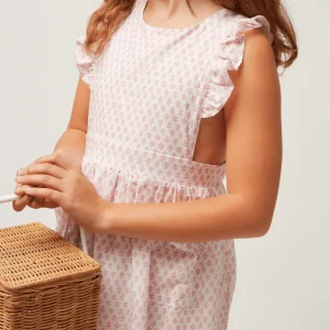 minnow Dresses< X Sister Parish Girls Pinafore Dress Nectar Leaf