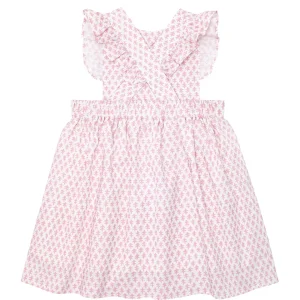 minnow Dresses< X Sister Parish Girls Pinafore Dress Nectar Leaf