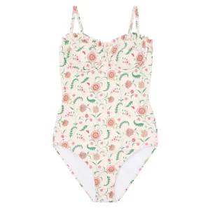 minnow One Pieces< X Sister Parish Women's Ruffle Edge One Piec Cloister Botanical