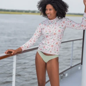 minnow Rashguards< X Sister Parish Women's Rashguard Cloister Botanical