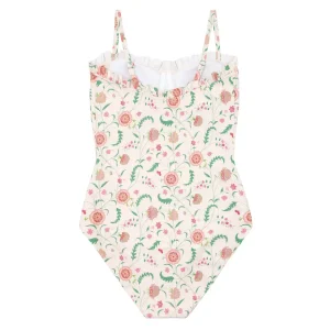 minnow One Pieces< X Sister Parish Women's Ruffle Edge One Piec Cloister Botanical