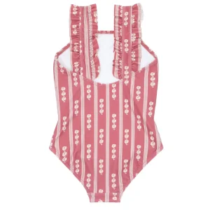 minnow One Pieces< X Tuckernuck Girls Ruffle Strap One Piece Nantucket Stripe