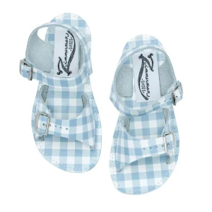 minnow Shoes< X Zimmerman Sandal Oasis Blue Gingham